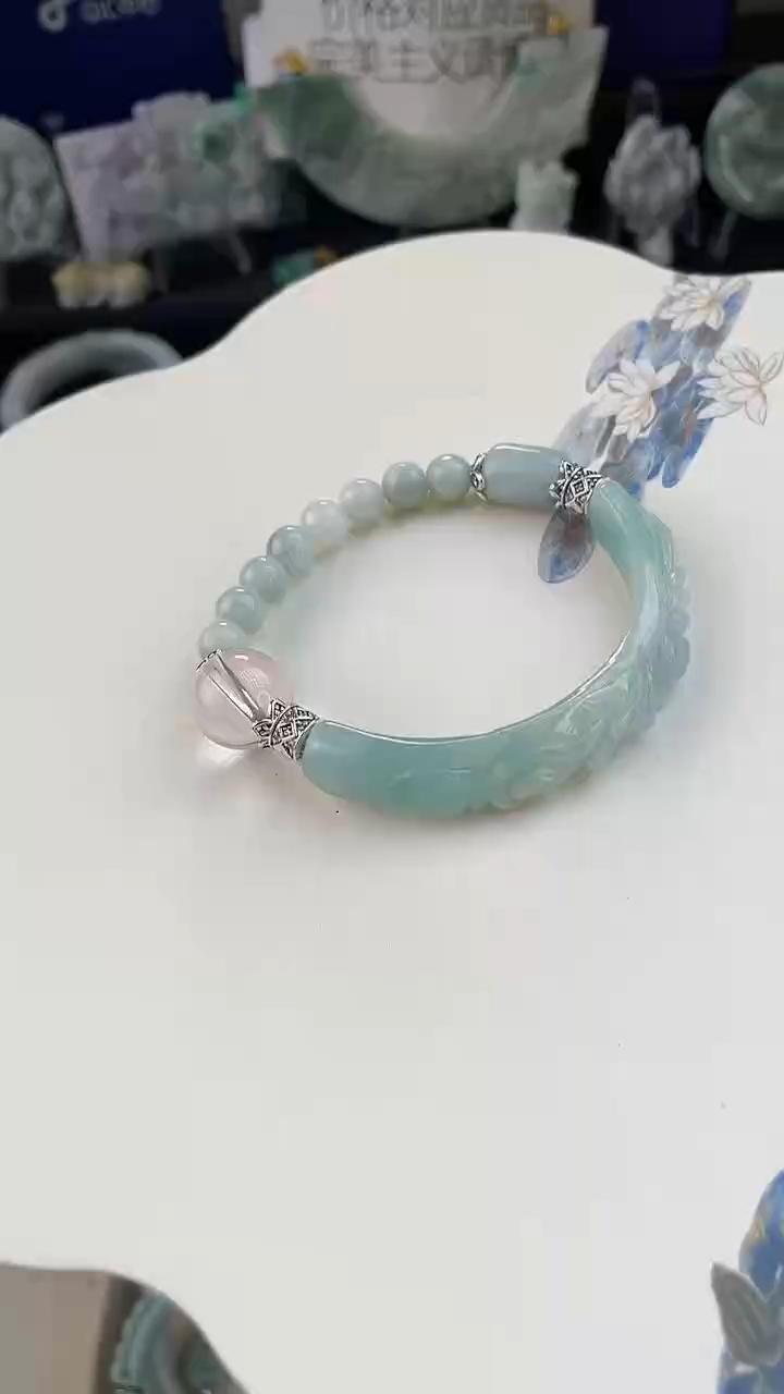 未镶嵌手链翡翠手工定制默认微瑕主播介绍为准