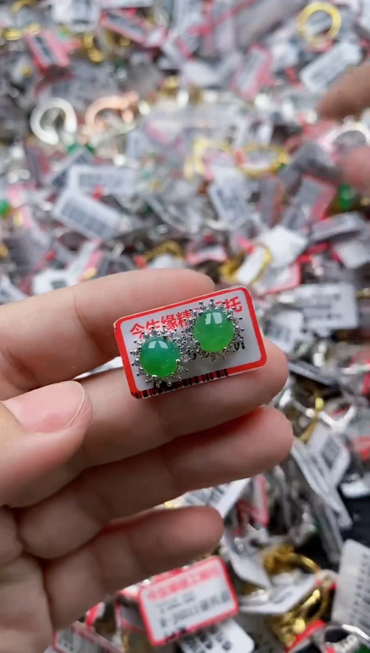 翡翠银S925镶嵌戒指33333333    3