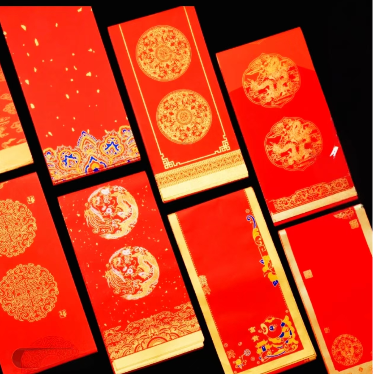 双色蜡染加厚万年红长卷半生半熟书法对联春联用品纸宣纸毛笔红纸