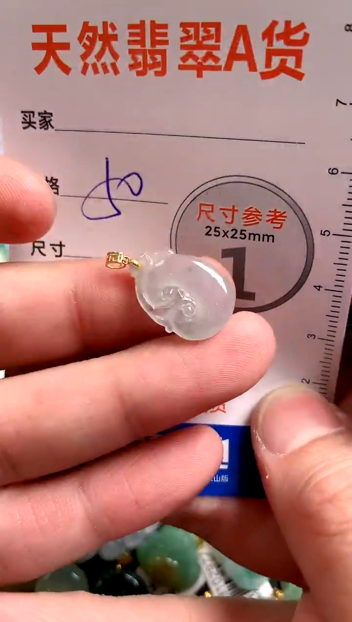 【闪购商品】翡翠颈饰18K金镶嵌14003043