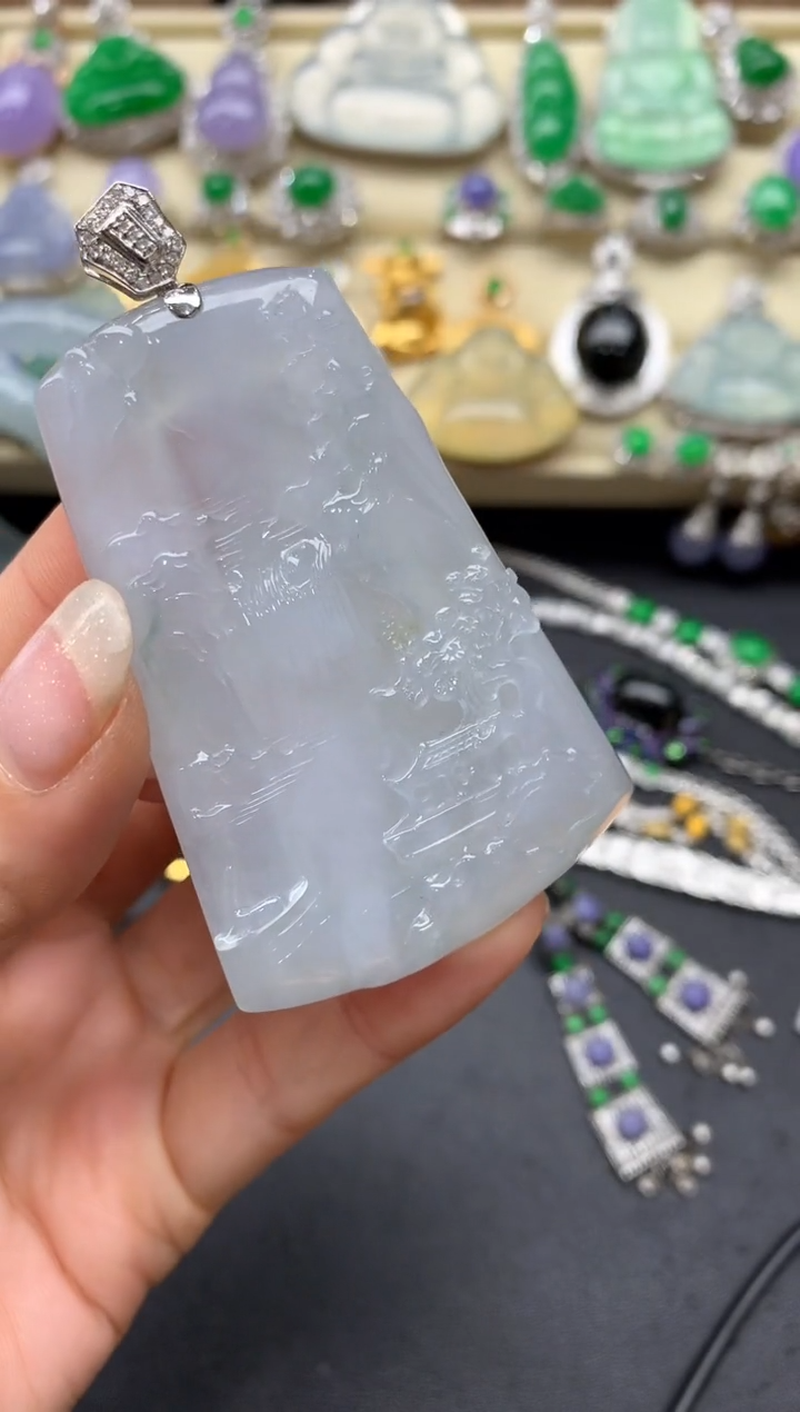 【闪购商品】翡翠颈饰18K金镶嵌314-中国好珍宝