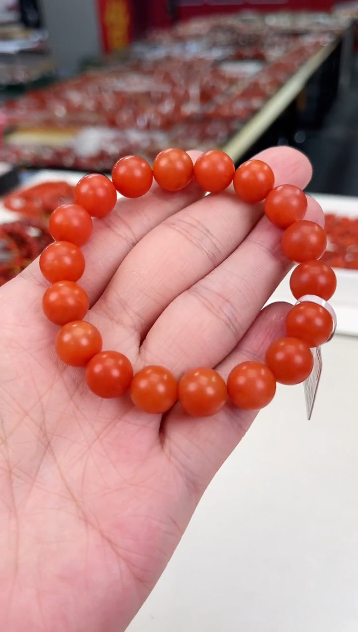 南红玛瑙大水沟手串11+未镶嵌一个/条