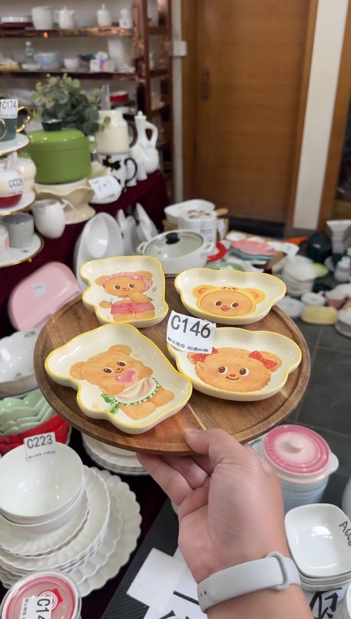 摆件陶C146-4个   仓库微瑕陶瓷清仓福利