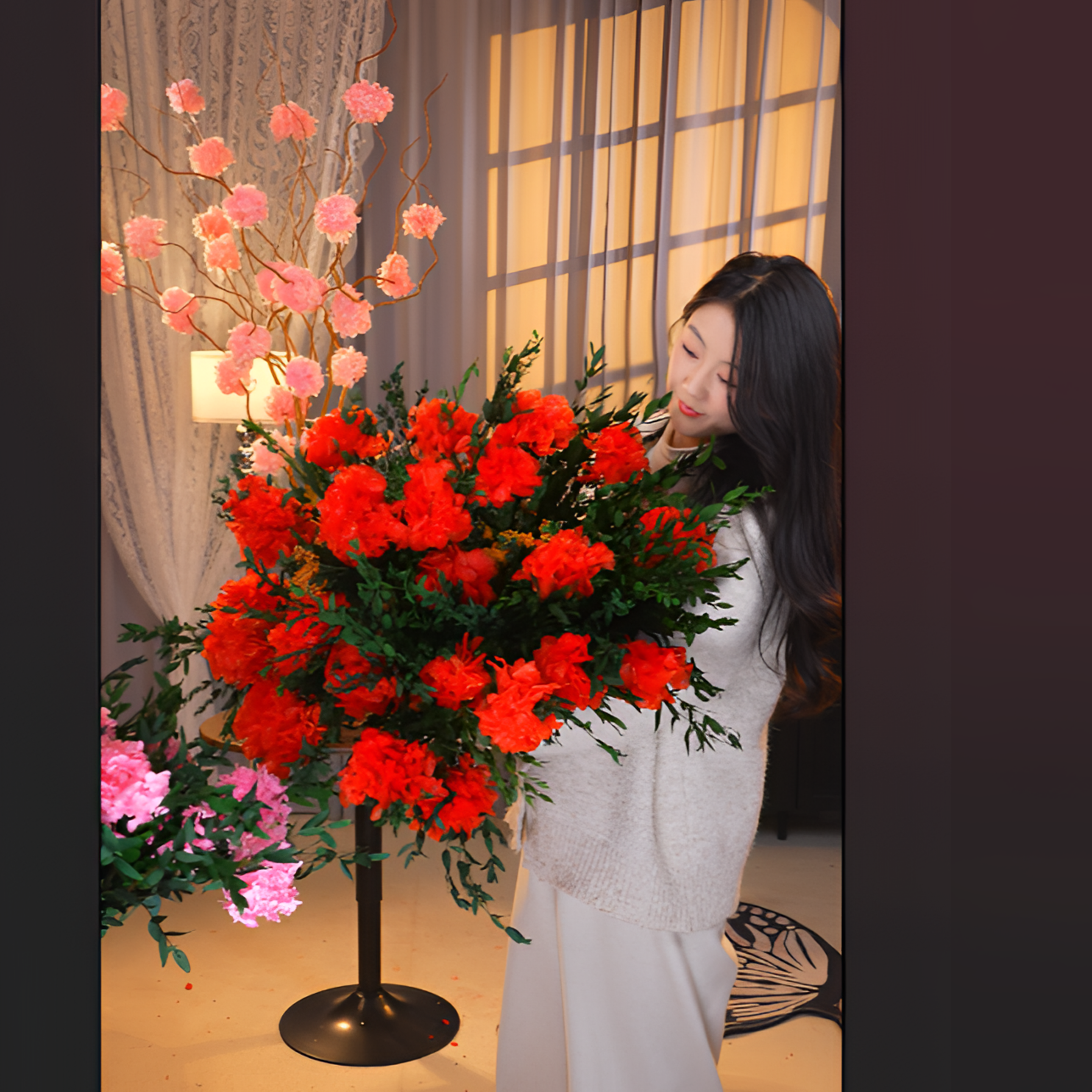 【锦鲤色】花好月圆永生话术 鲜花 高级 家居 小众 可放多年