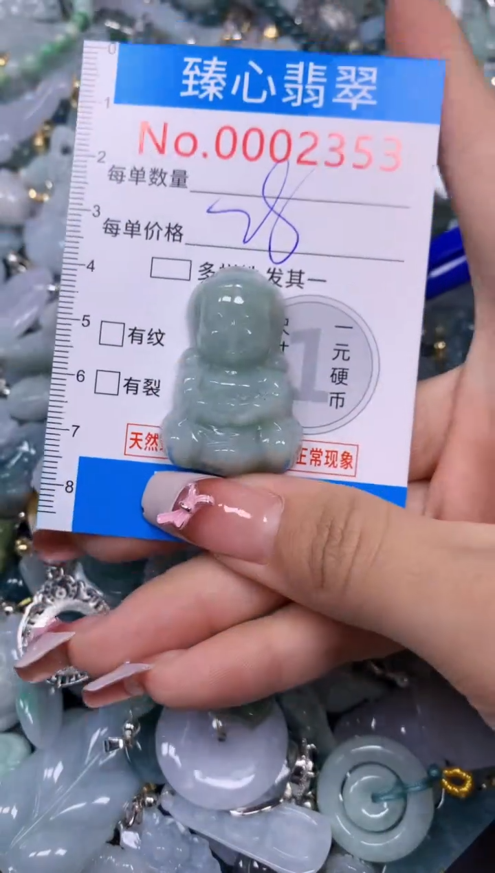 【闪购商品】翡翠颈饰未镶嵌含绳0002353