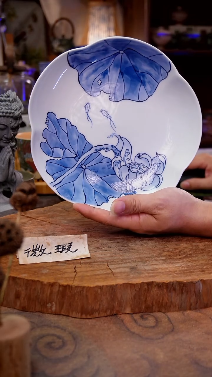 杯子荷花手工手绘手工手绘