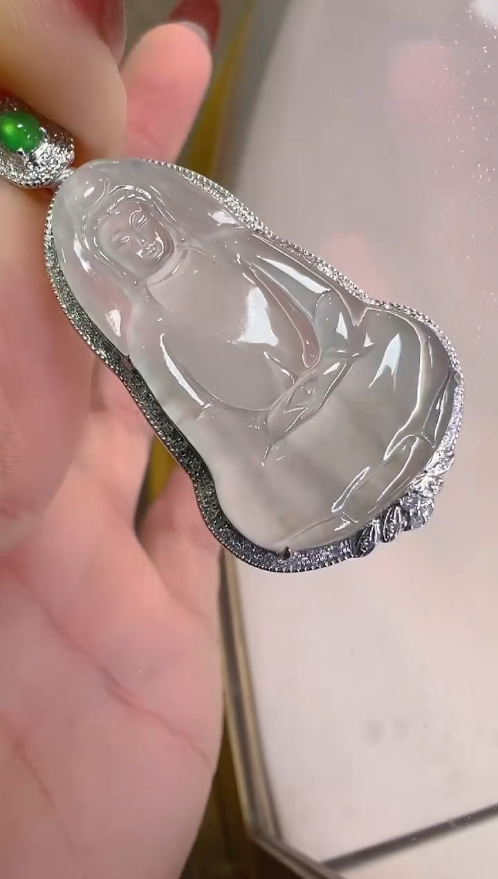 【闪购商品】翡翠吊坠(不含链)18K金镶嵌多样性团购发一件