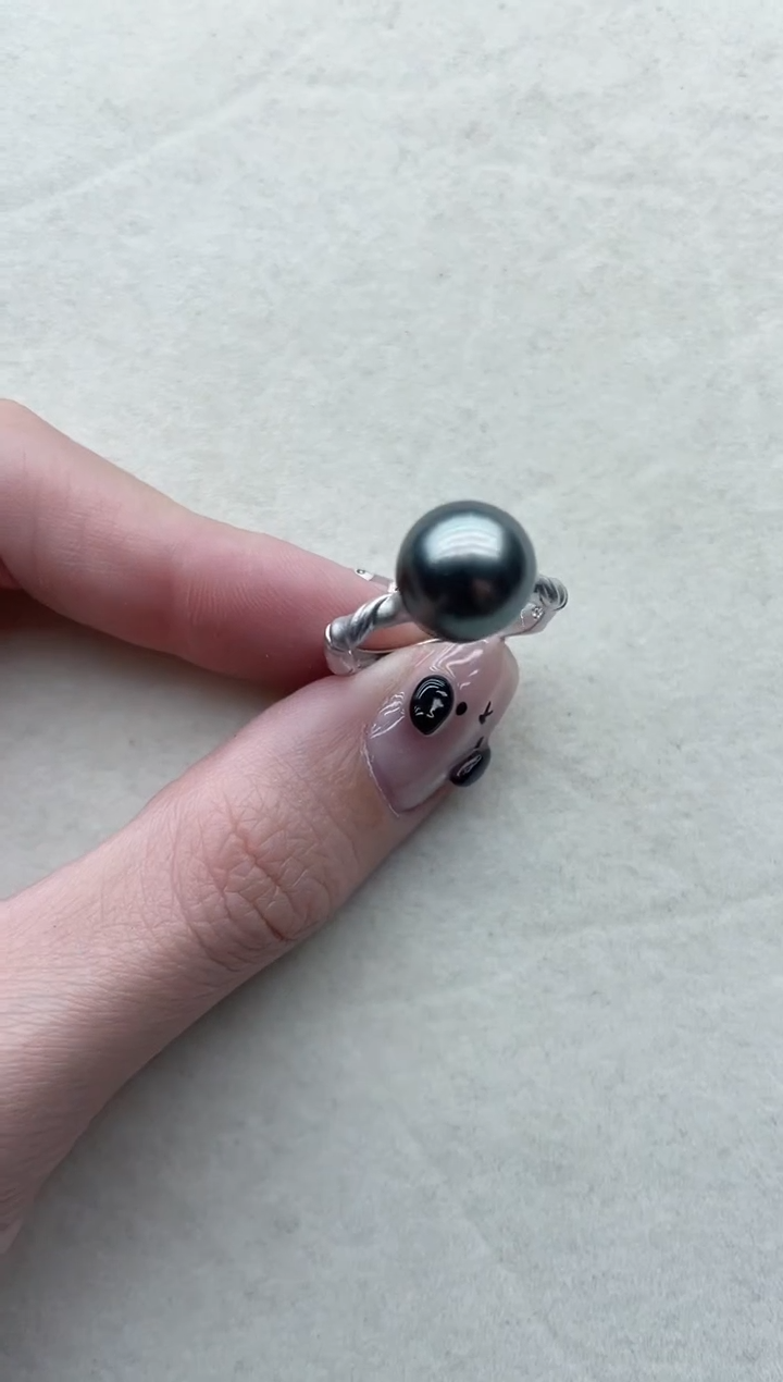 【闪购商品】海水珍珠戒指银S925镶嵌115