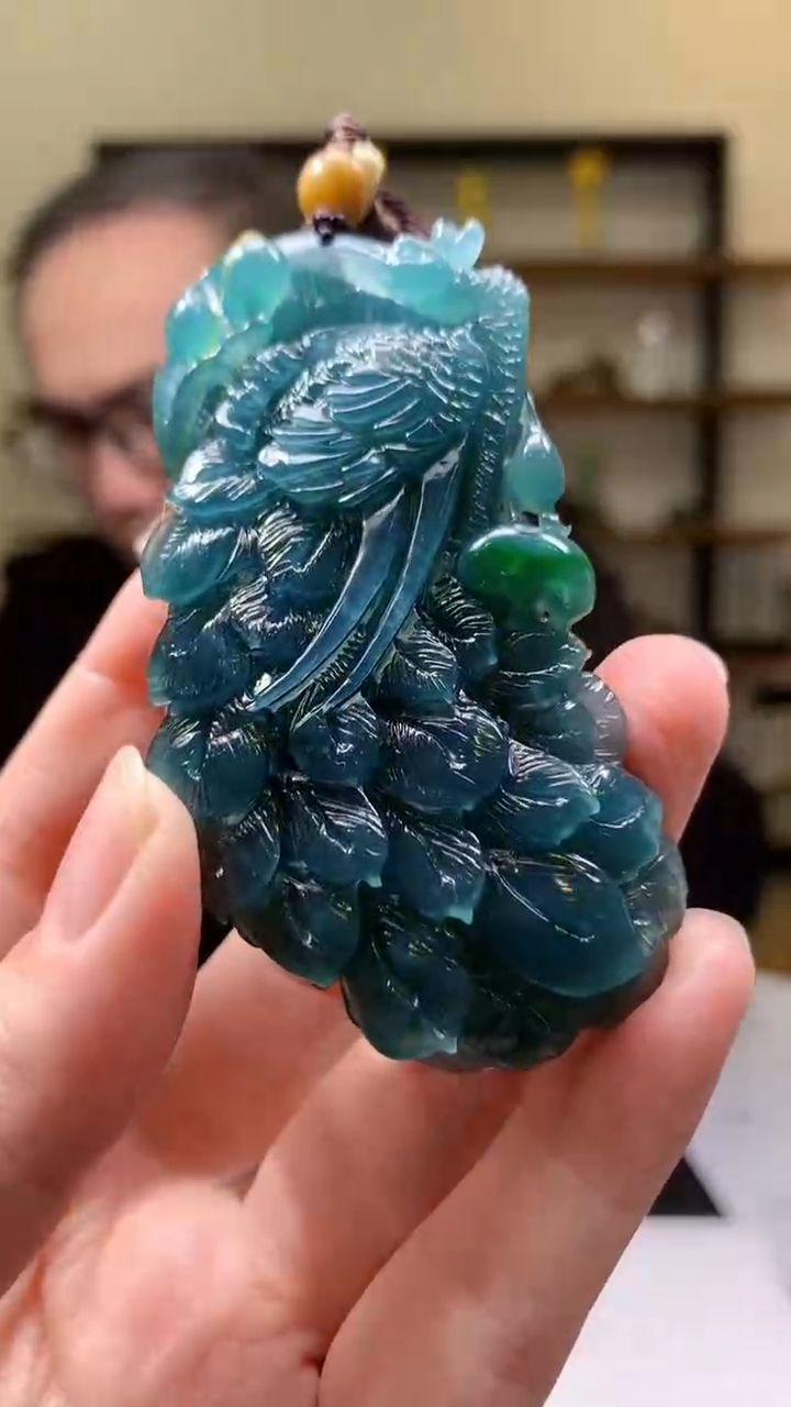 【闪购商品】定制翡翠未镶嵌8046yx-毛货挂件125