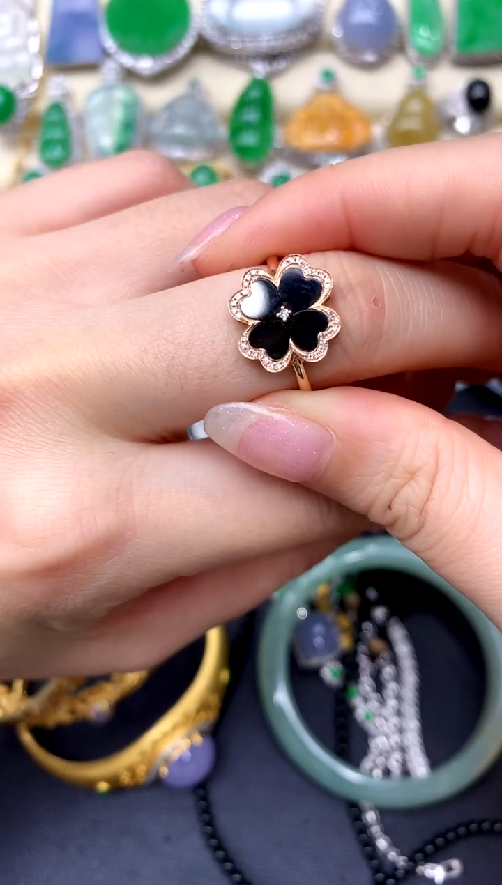 【闪购商品】翡翠戒指18K金镶嵌249-中国好珍宝