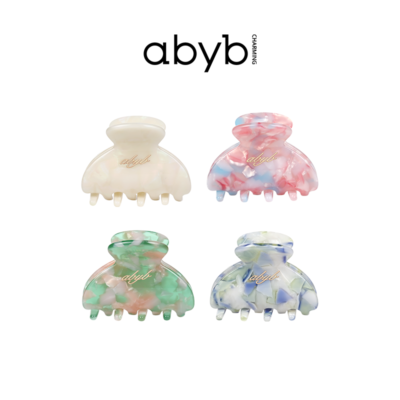 ABYBCHARMING果冻抓夹可爱百搭彩色小抓夹