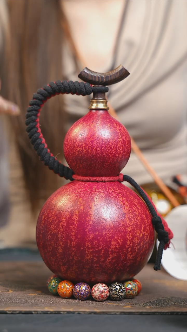 【闪购商品】WM173大漆酒葫芦不包手串及旋转底座