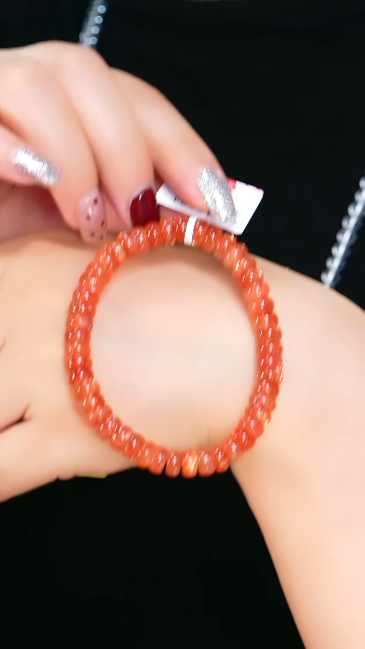 未镶嵌手链长石金太阳算盘珠-A12-多样性发其一