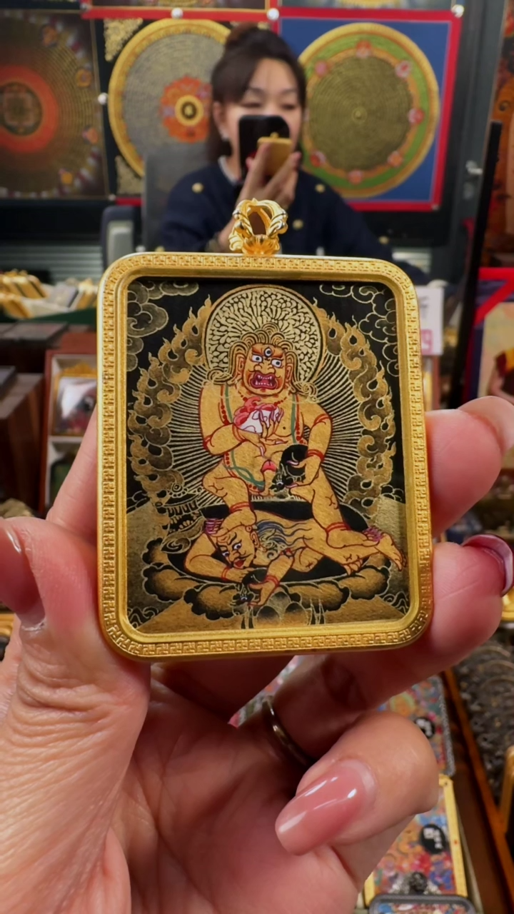 【闪购商品】吊坠壹善缘城手绘唐卡黑c年终大促