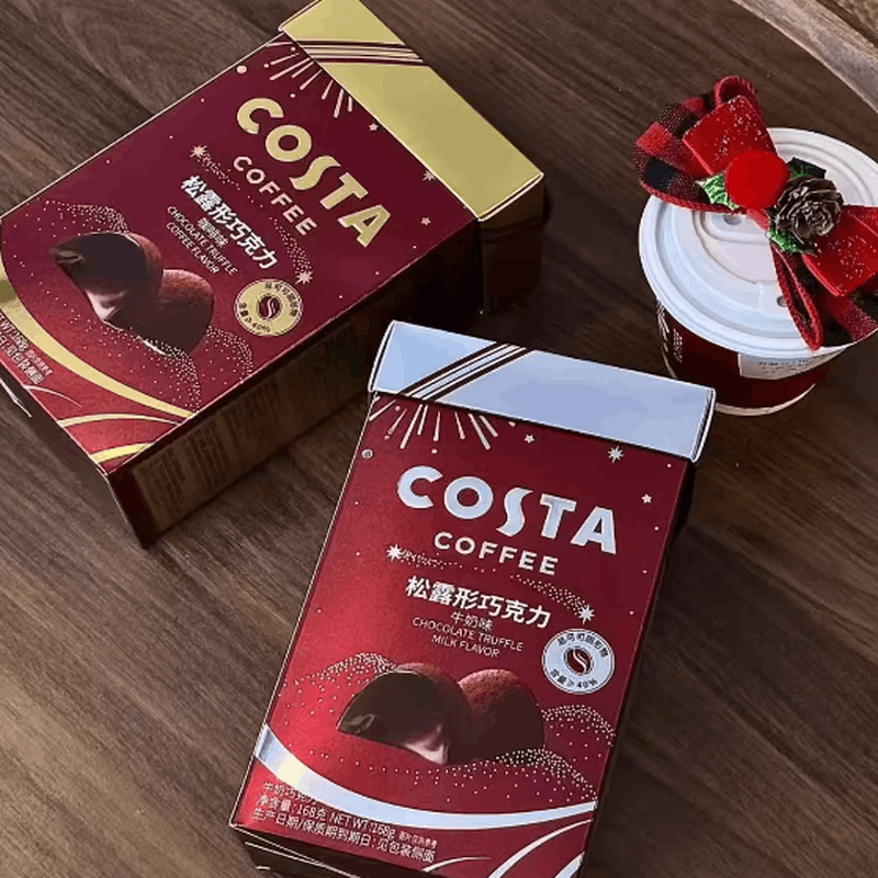 costa松露形巧克力多种口味混合丝滑浓郁独立包装零食
