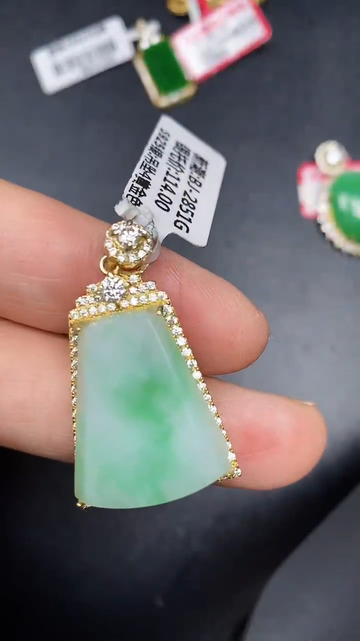 银S925镶嵌戒指翡翠1670