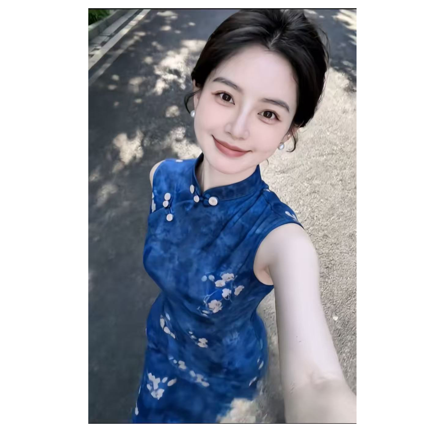 【蓝汐】上上签 夏季新中式少女旗袍改良气质日常国风修身显瘦款