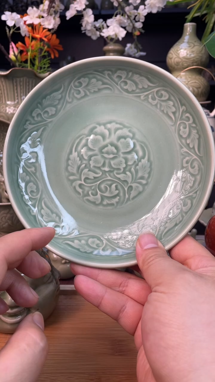 【闪购商品】缠枝牡丹盘4只【闪购商品】