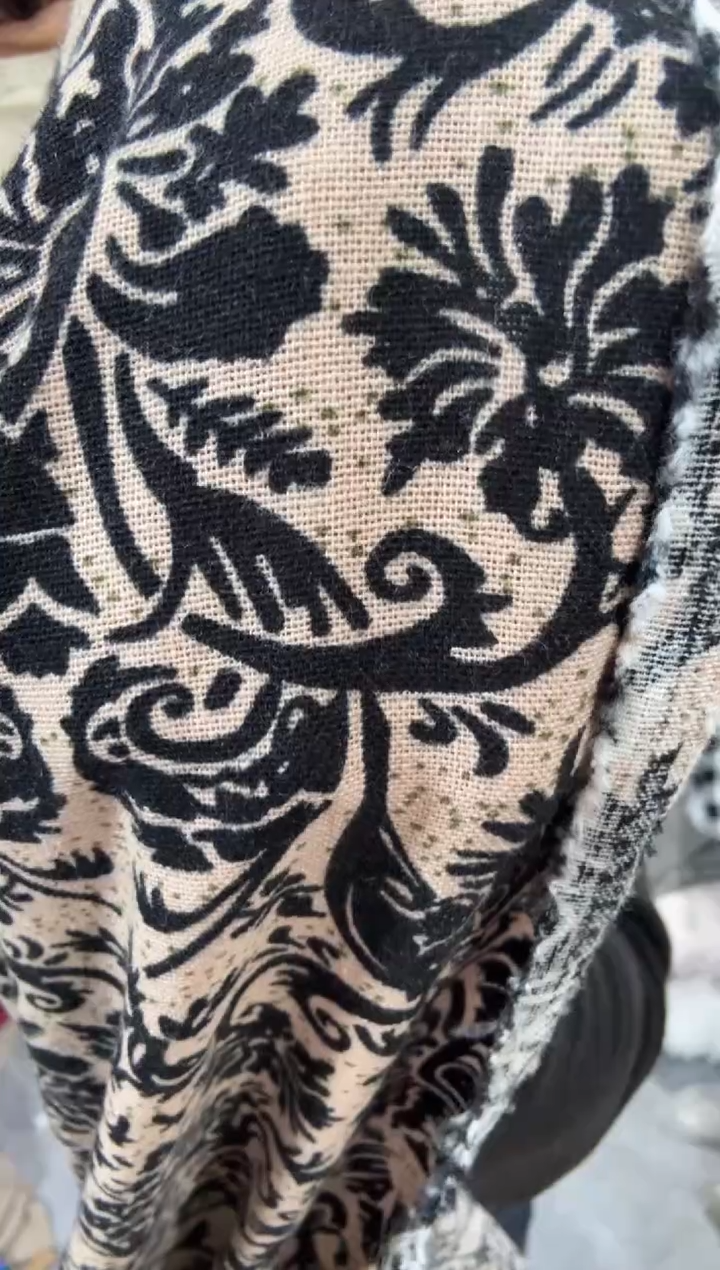 无纺布棉麻花色布料