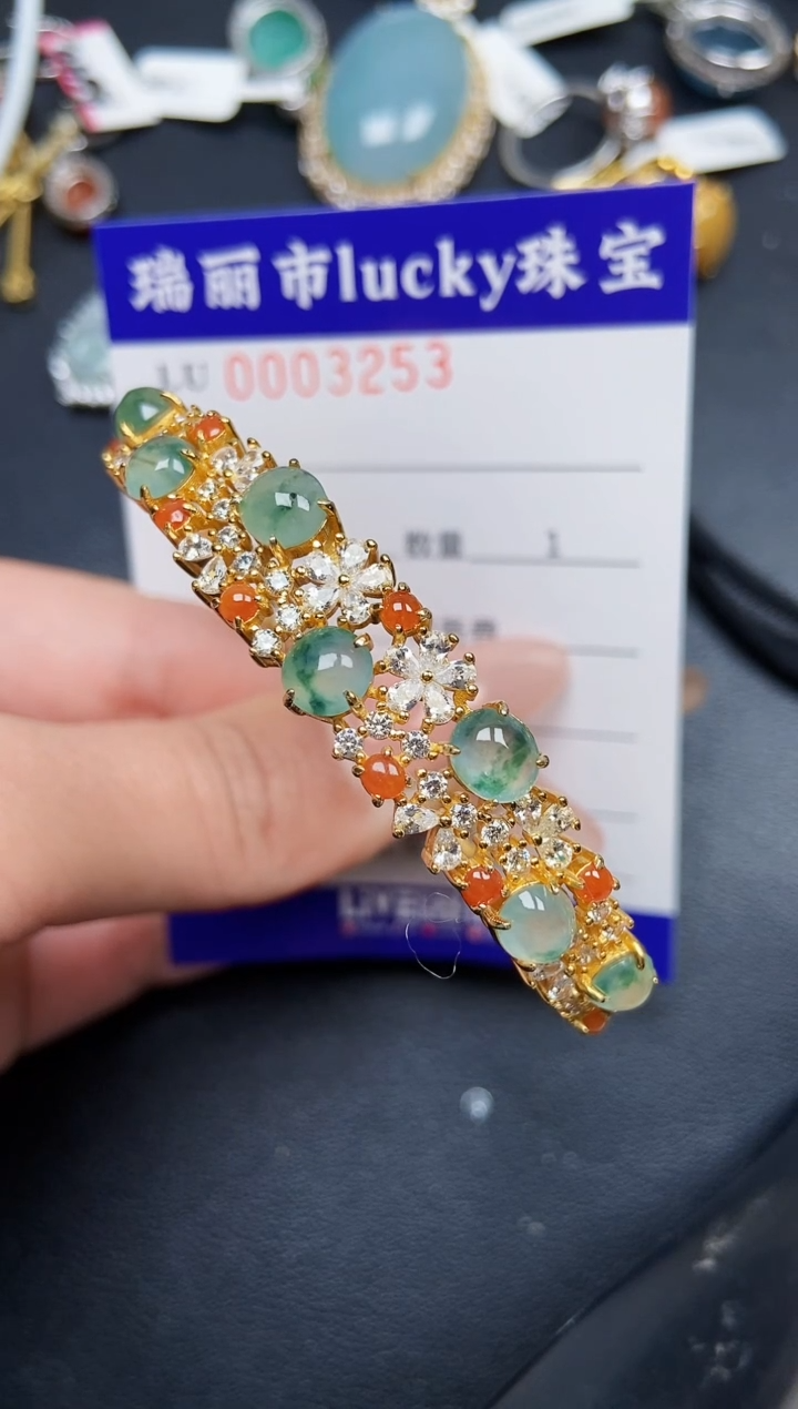 【闪购商品】翡翠颈饰银S925镶嵌3253