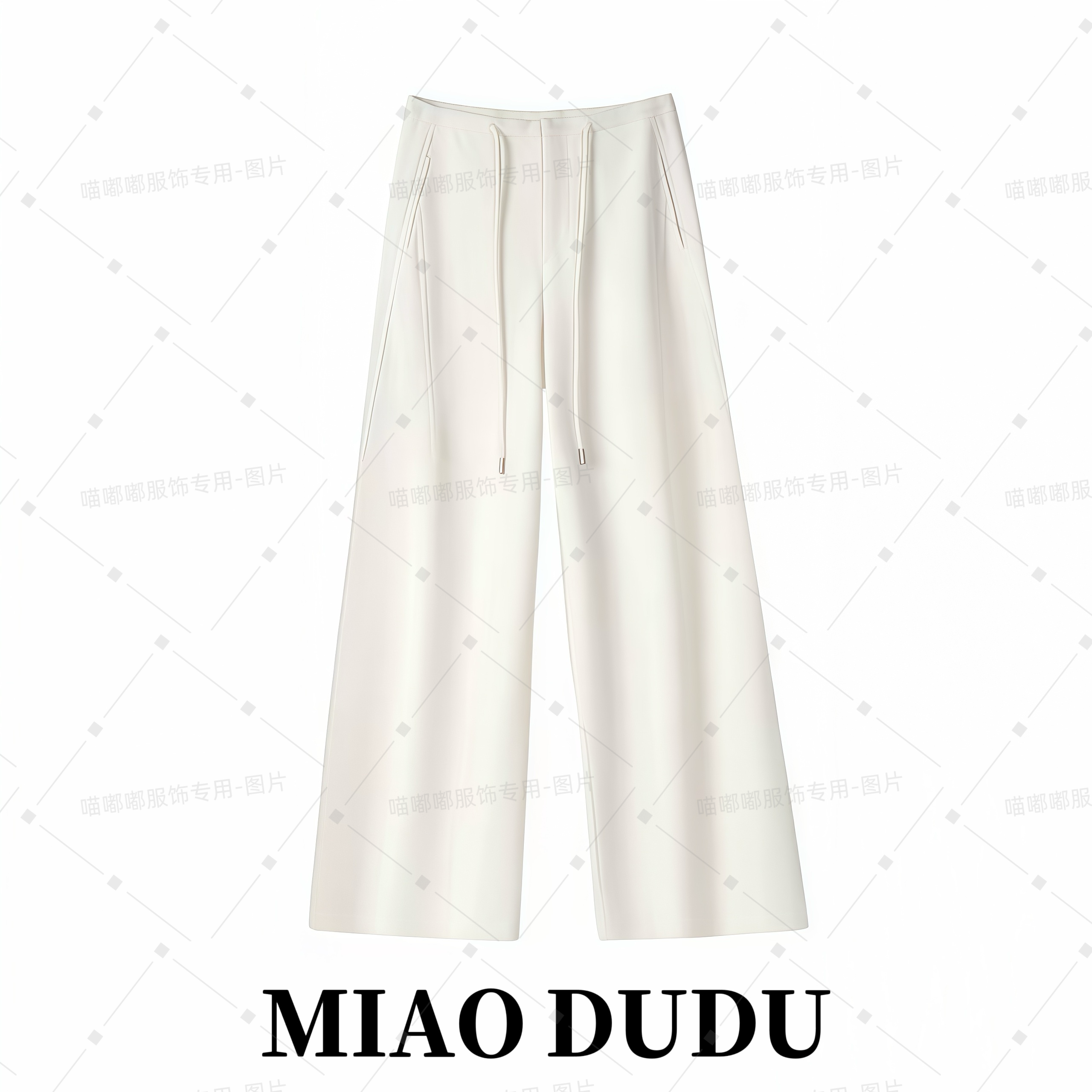 2025秋冬醋酸羊毛时尚百搭休闲宽松直筒微弯刀裤