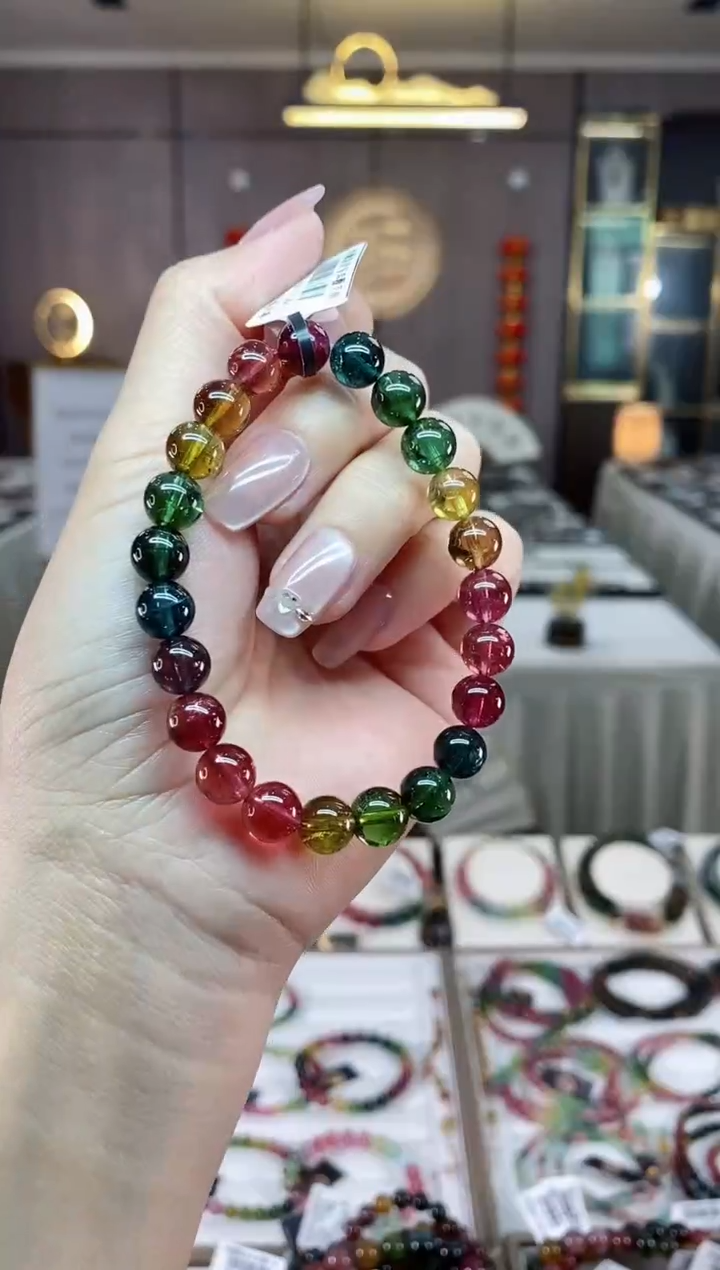 【闪购商品】碧玺单圈手串10mm+未镶嵌（多样性发一条）hon