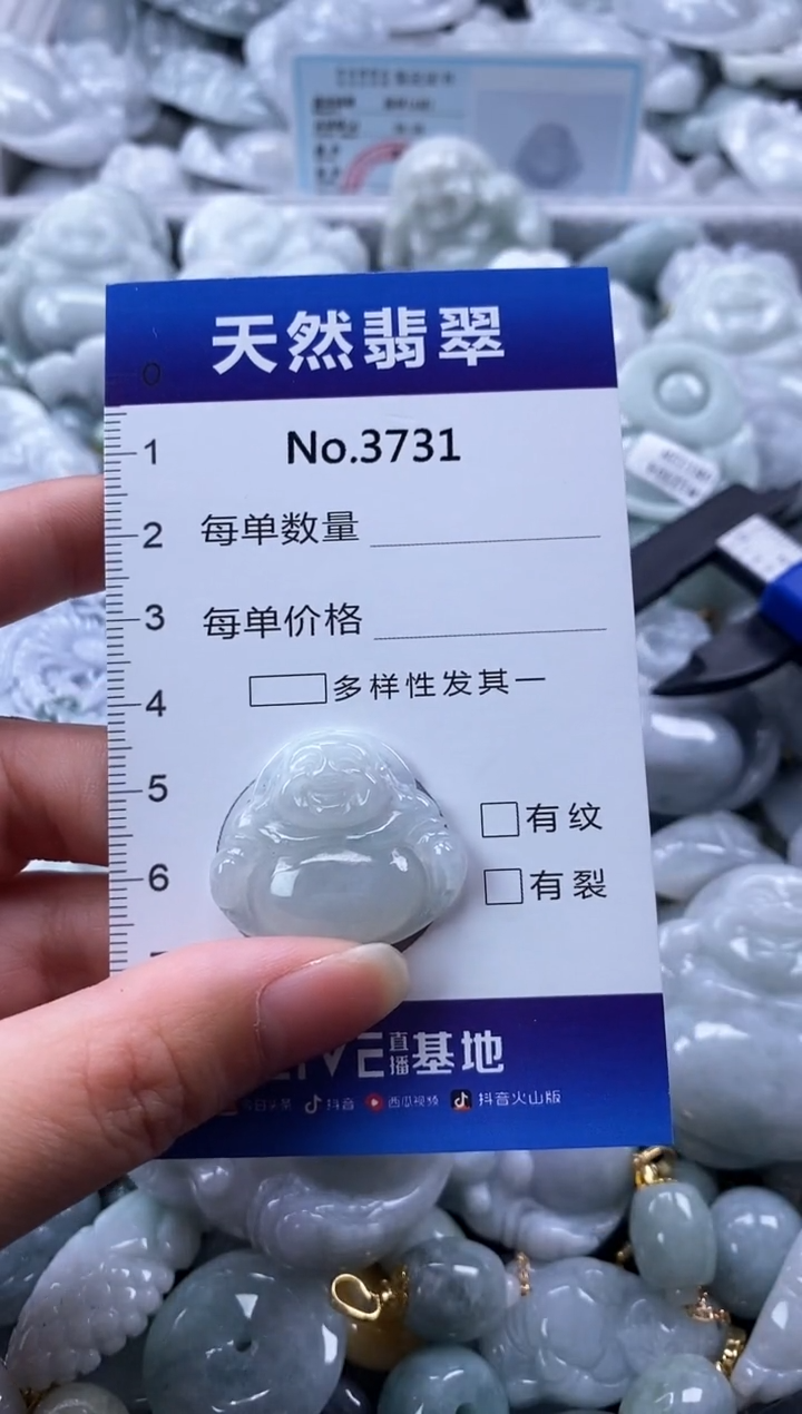 翡翠未镶嵌颈饰缅甸A货翡翠3731