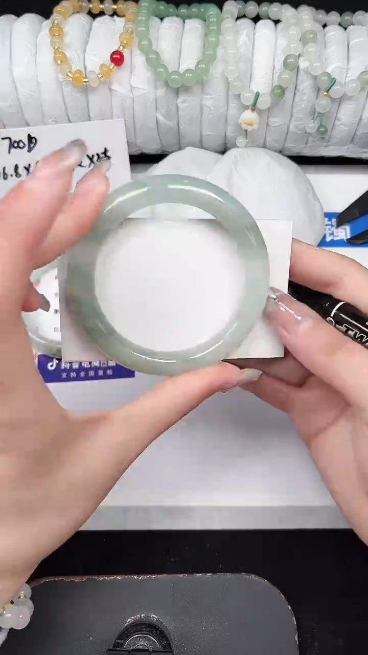 未镶嵌手镯石英质玉125-55/56