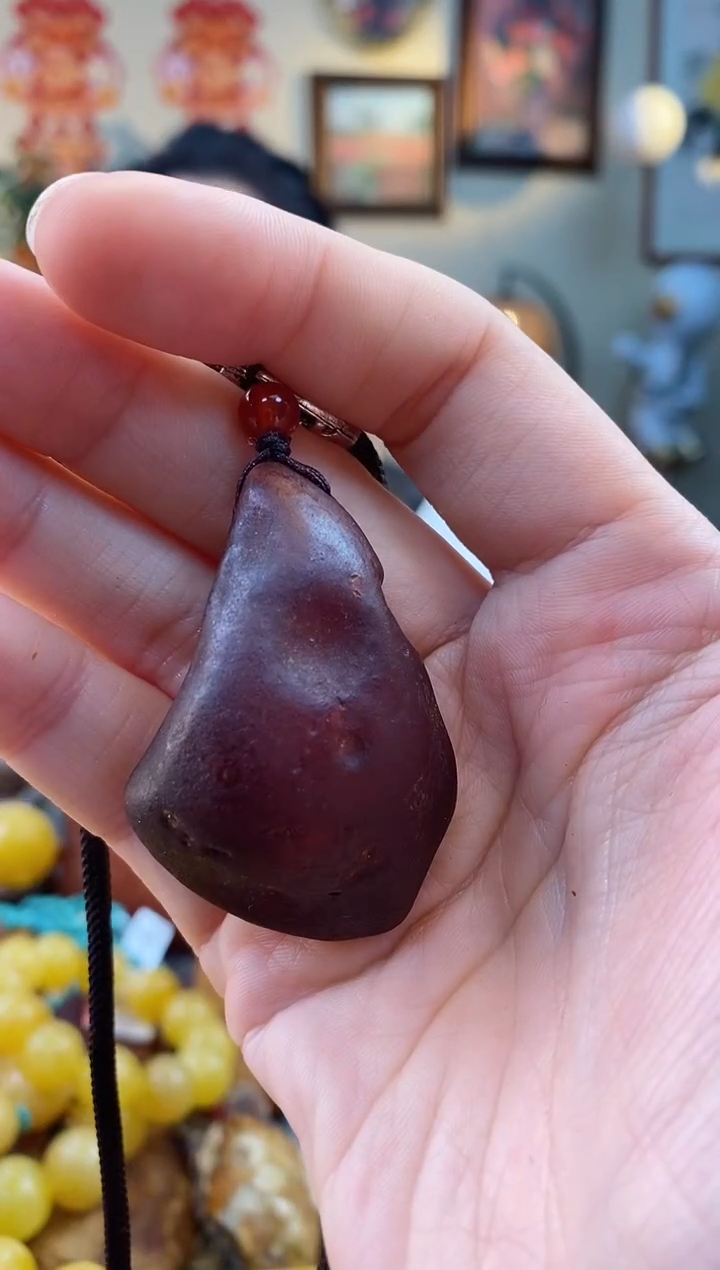 【闪购商品】琥珀颈饰未镶嵌吊坠