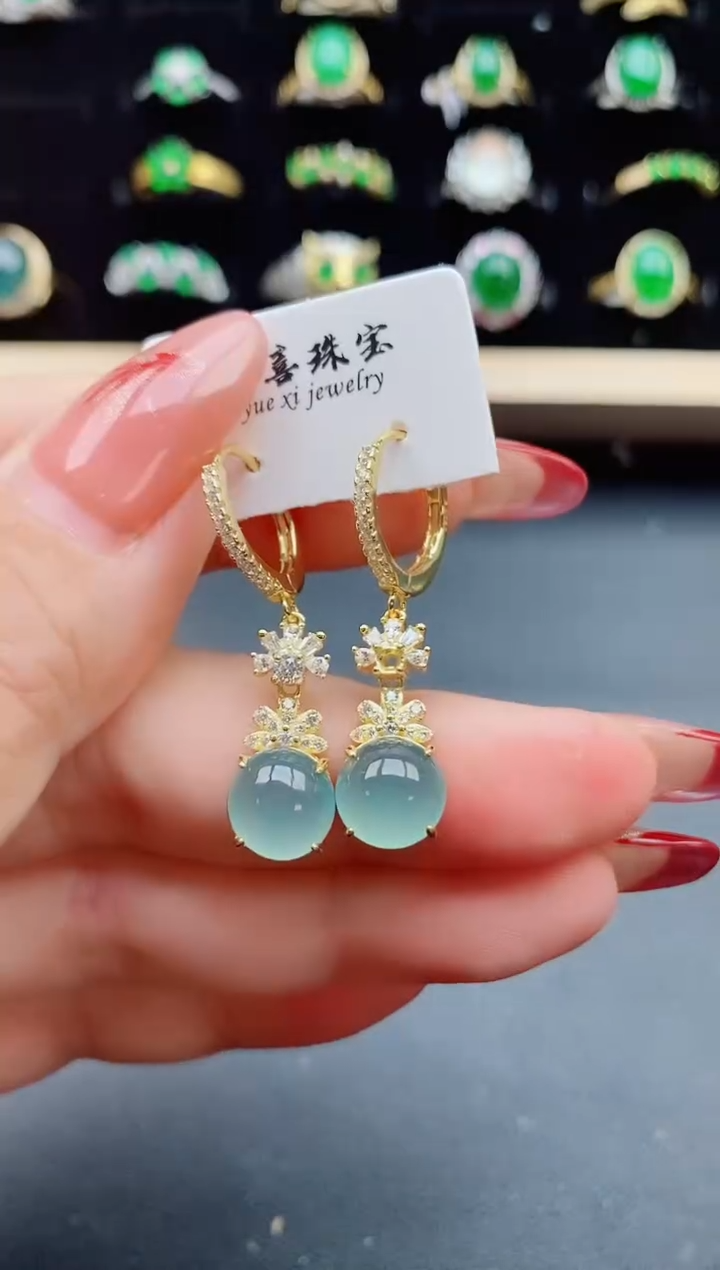 【闪购商品】翡翠戒指银S925镶嵌21321