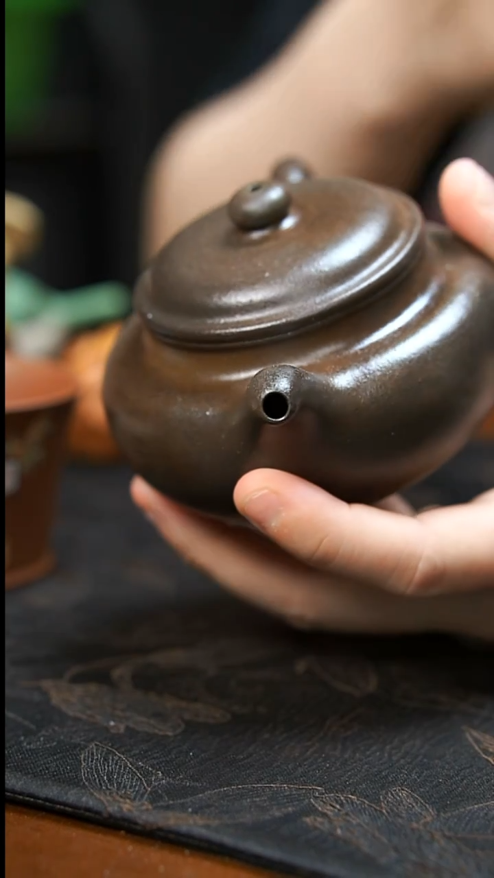 茶壶紫砂柴烧仿古壶170CC