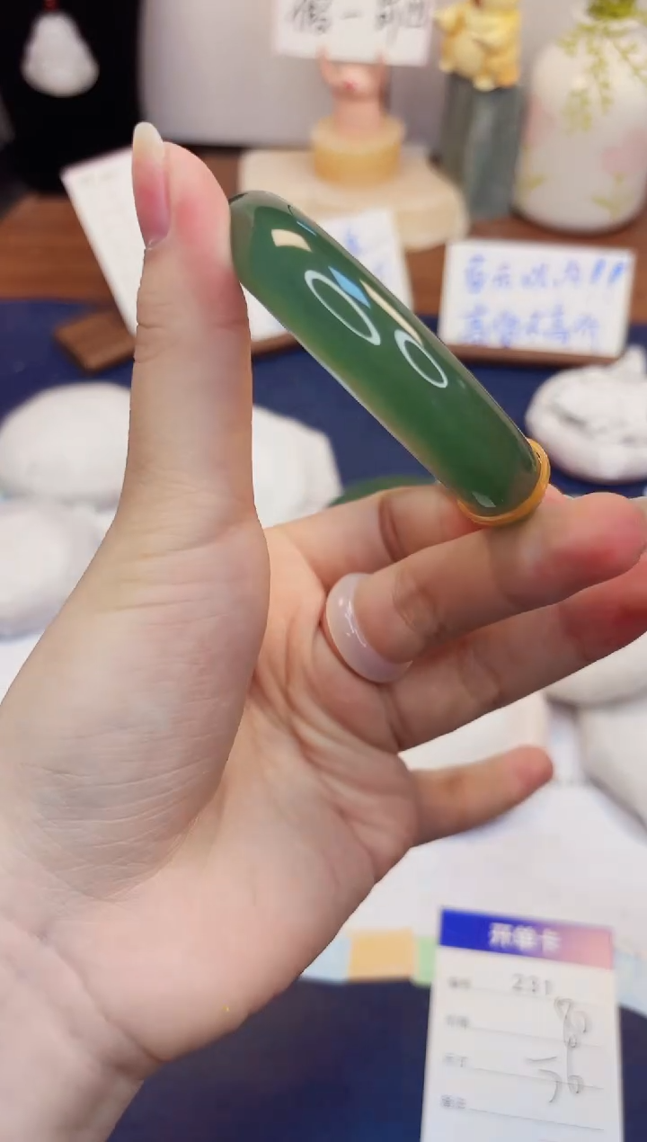 【闪购商品】石英质玉手镯未镶嵌231-东陵玉-圈口55