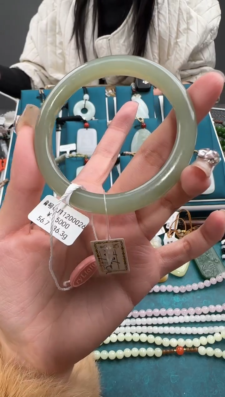 未镶嵌手镯和田玉QJ56.7