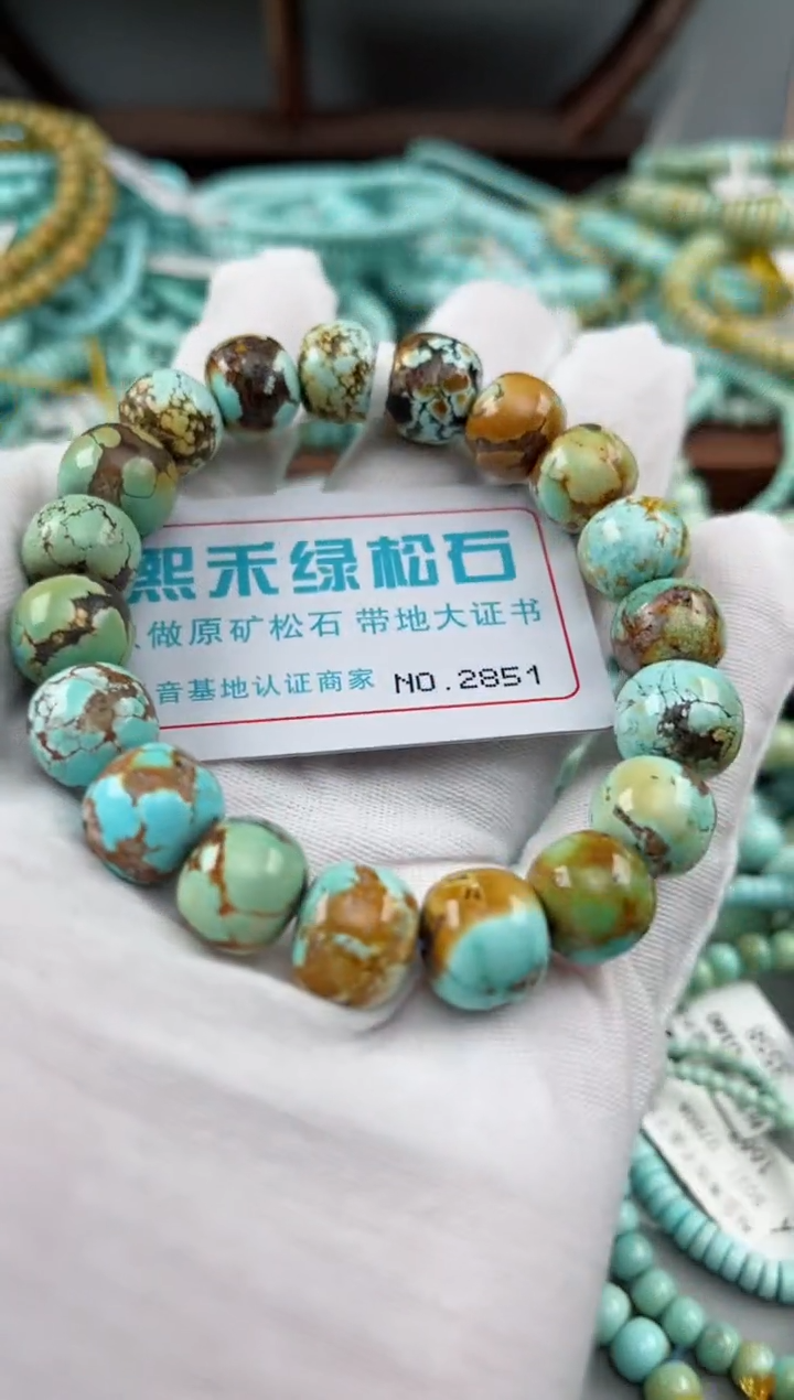 未镶嵌绿松石松石2851