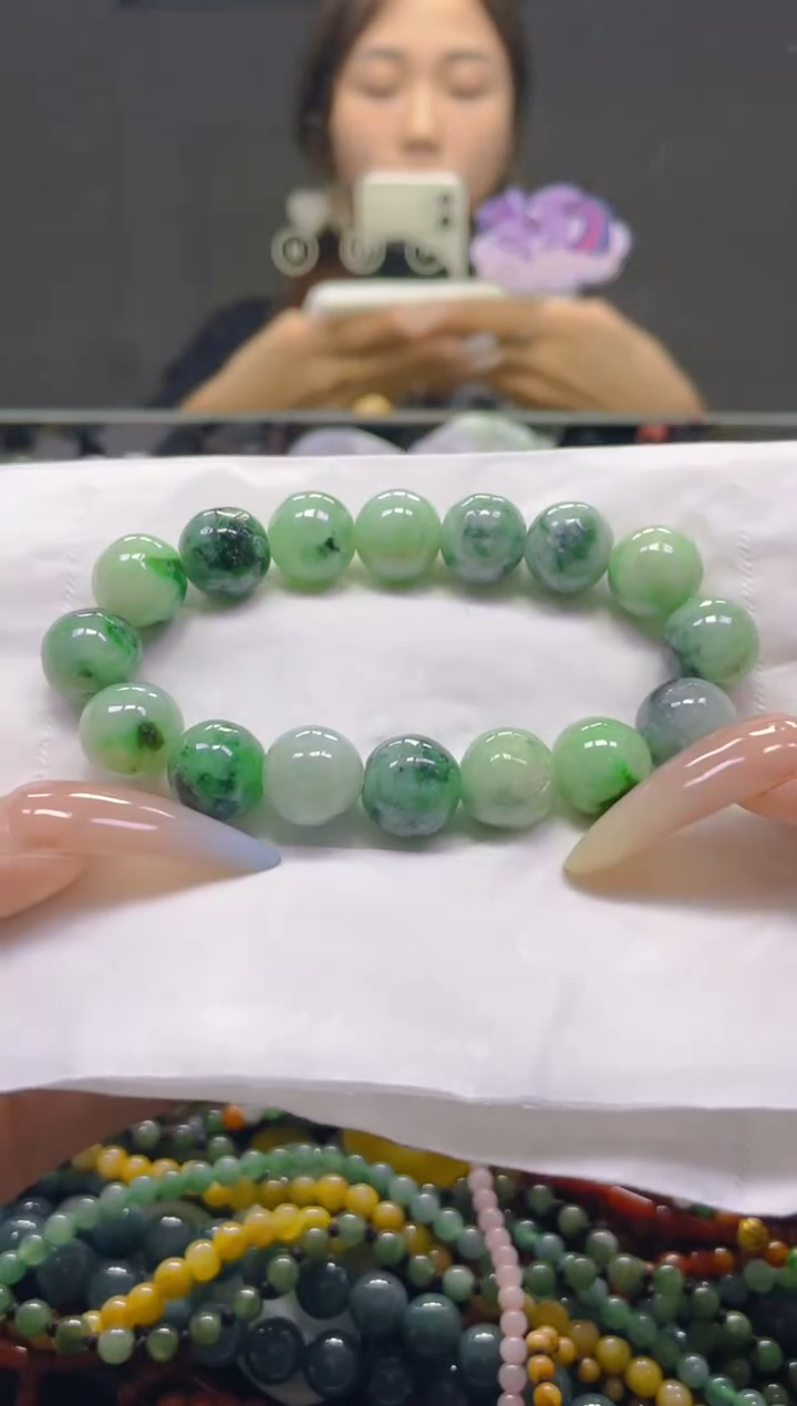 翡翠未镶嵌颈饰13MM/M/翡翠A货，一件也是批发价