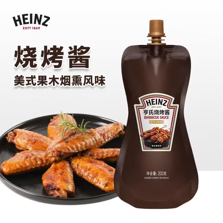 【保质期至25.7.18】亨氏烧烤酱200g*3袋