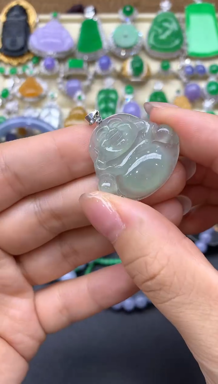 【闪购商品】翡翠颈饰18K金镶嵌53-中国好珍宝