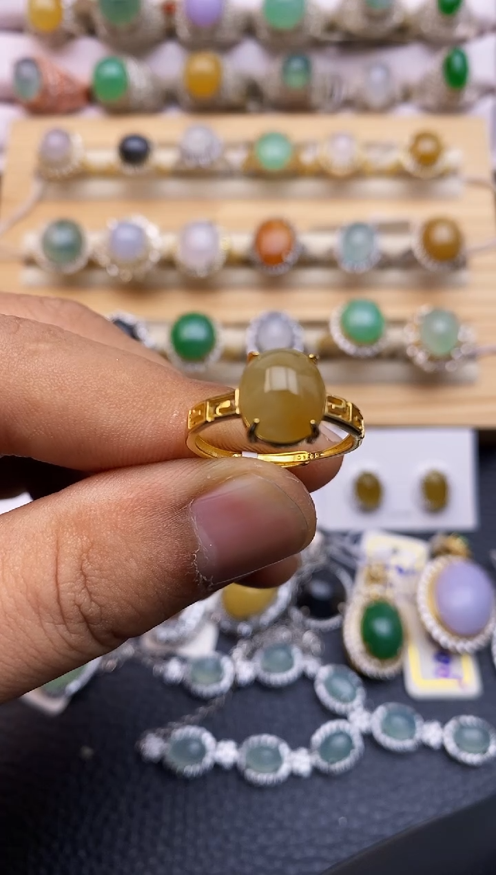 【闪购商品】翡翠戒指银S925镶嵌5898