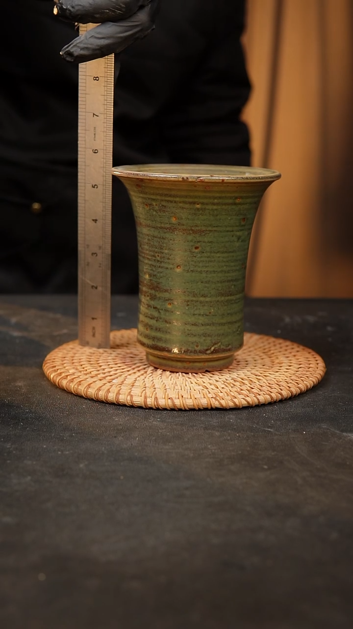 【闪购商品】瓷片 泥泥手工花盆口11高13