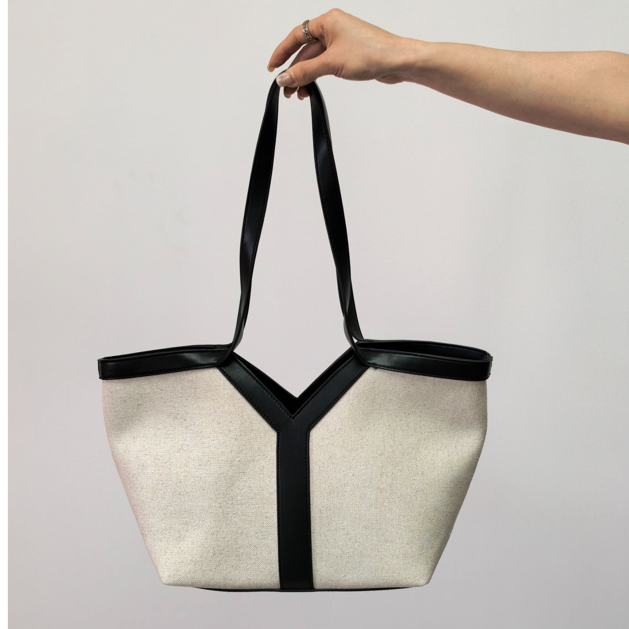 【Y】上班通勤大容量小众休闲单肩包帆布手提托特包出门旅游女包