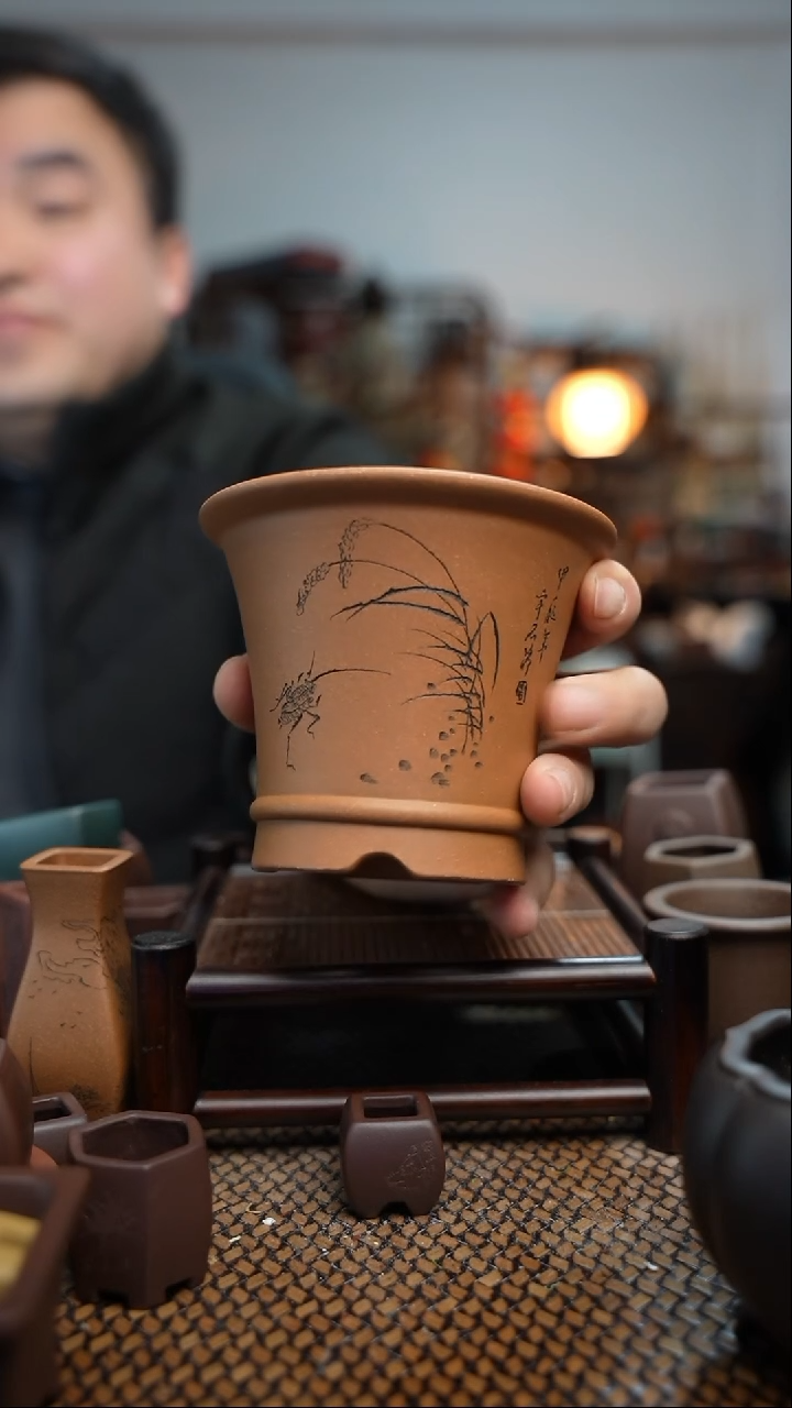 【闪购商品】紫砂花盆長木軒精品紫砂11*9