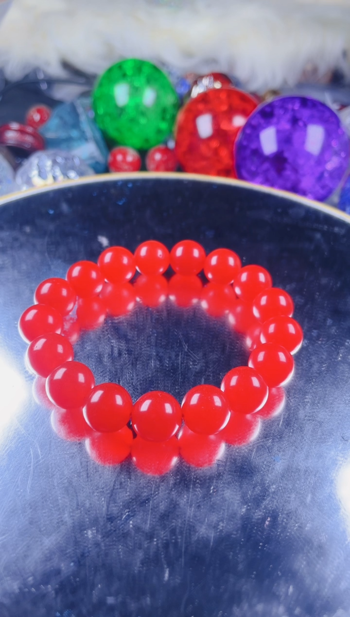 无无酸洗红手串卡12