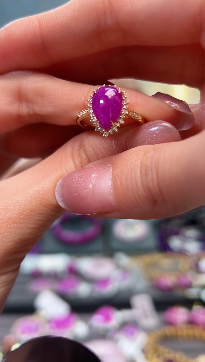 【闪购商品】苏纪石（舒俱来）戒指18K金镶嵌1