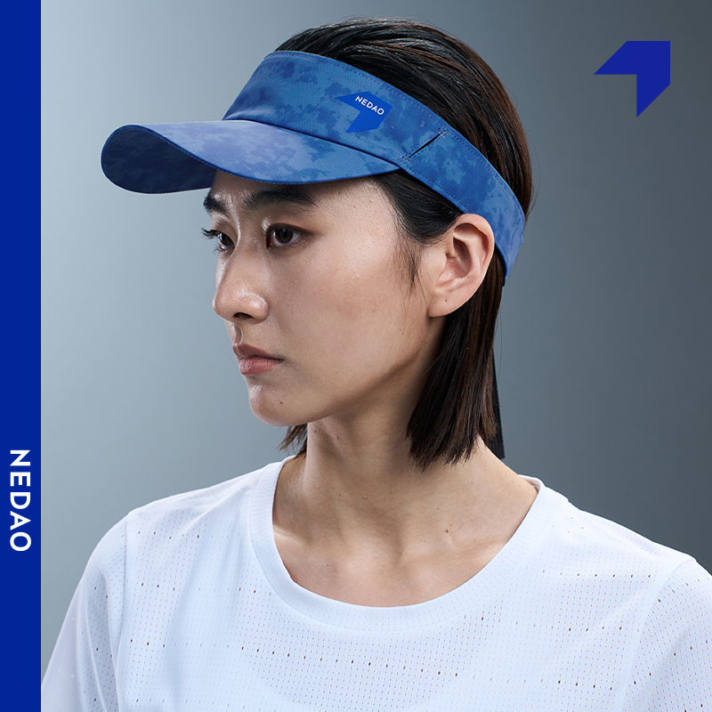 内道空顶帽新款印花速干调节扣户外越野马拉松跑步运动帽