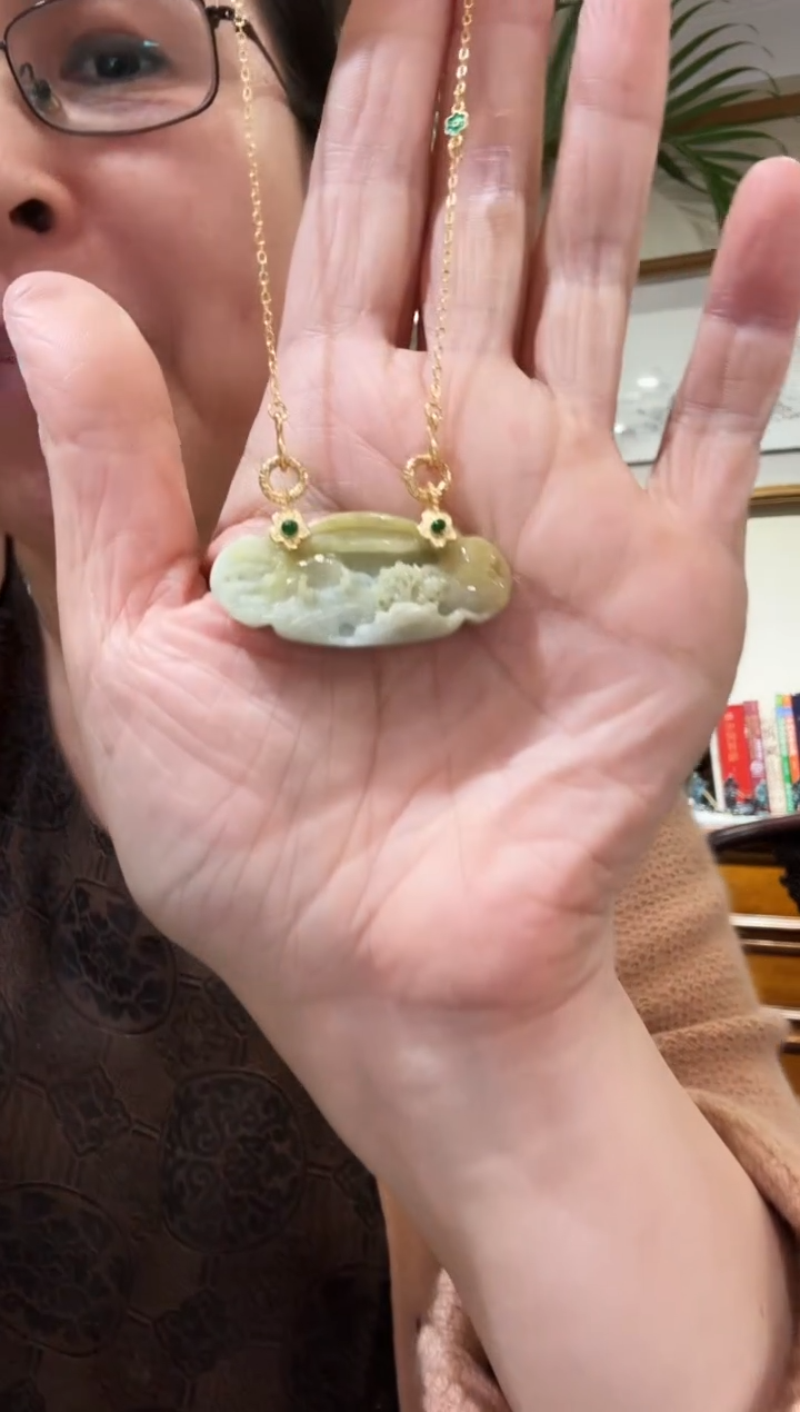 【闪购商品】翡翠颈饰未镶嵌国风