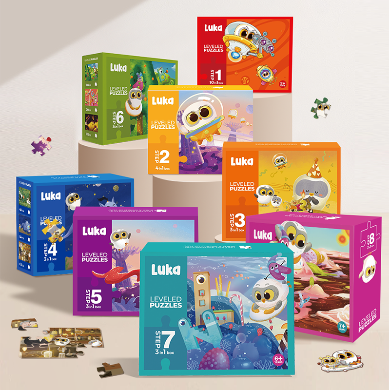 【新品来袭】卢卡Luka儿童进阶拼图 幼儿拼搭纸质玩具
