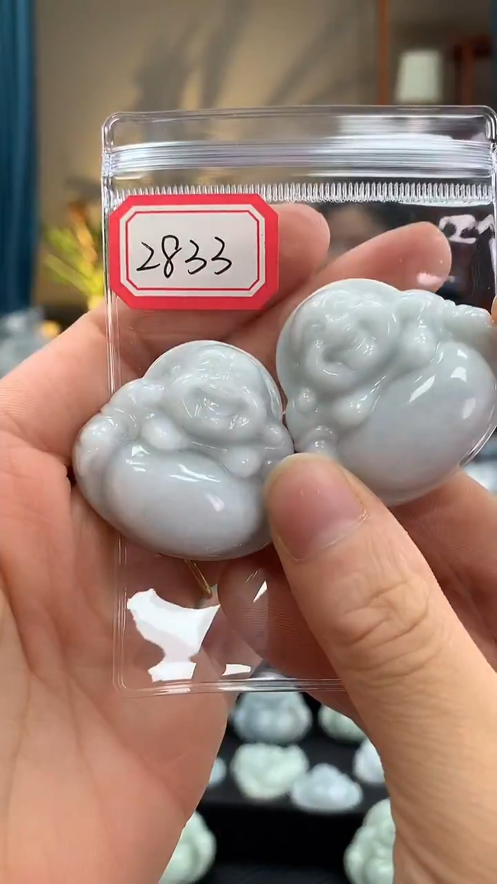 颈饰未镶嵌翡翠佛公 2833多样性发一件