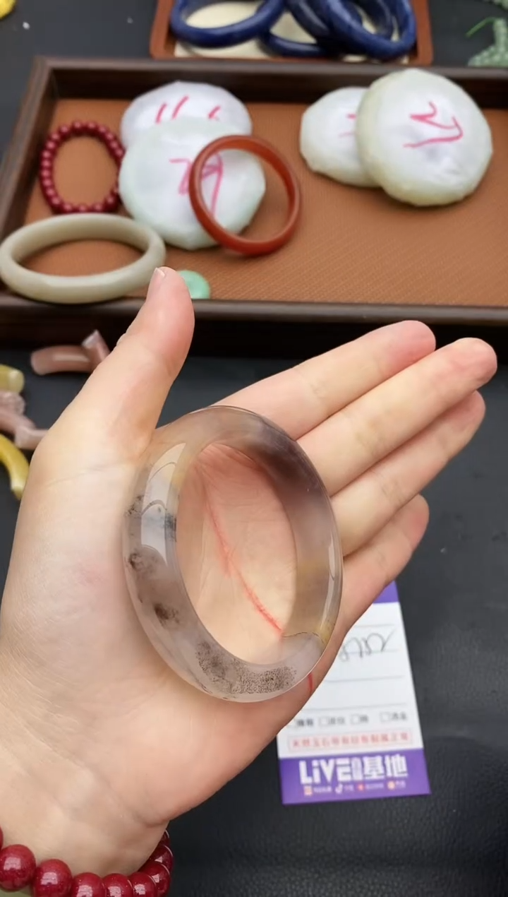 未镶嵌手镯石英质玉222+51/52