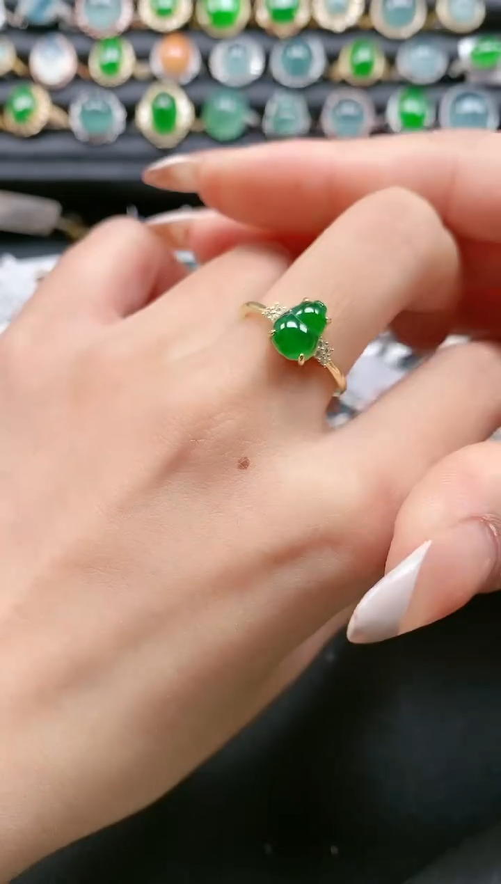 【闪购商品】翡翠戒指银S925镶嵌11111