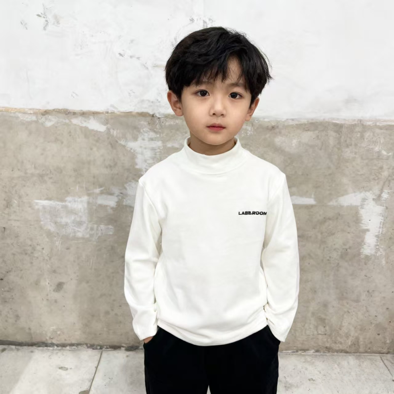 F01137男童秋冬季德绒打底衫2025年冬男孩新款韩版男童装上衣洋气